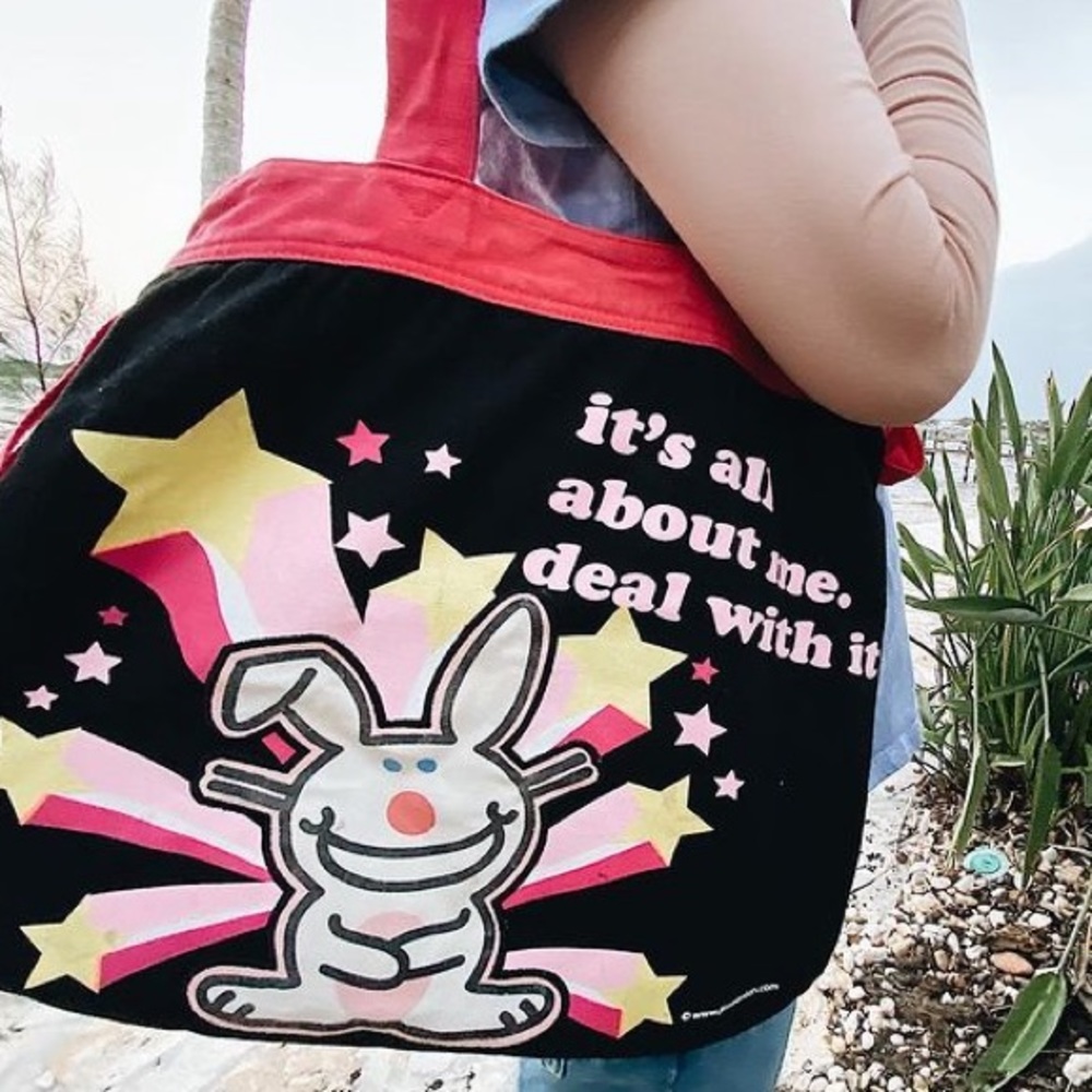 ITS HAPPY BUNNY Y2K TOTE BAG
